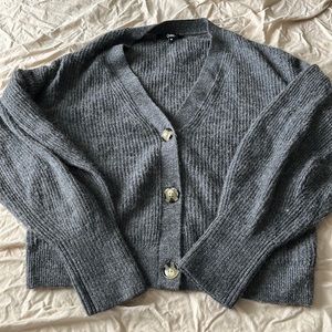 Quince alpaca blend cardigan medium